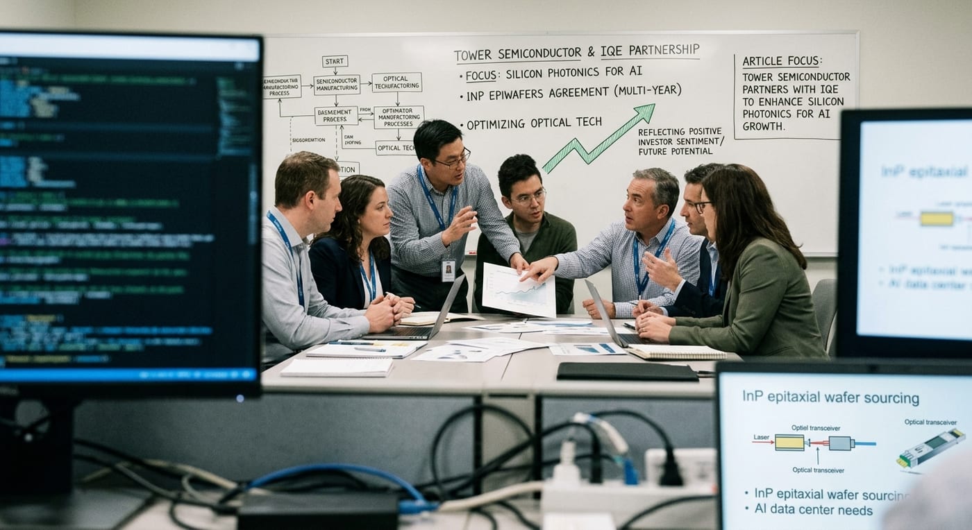 Tower Semiconductor Partners with IQE to Enhance Silicon Photonics for AI Growth