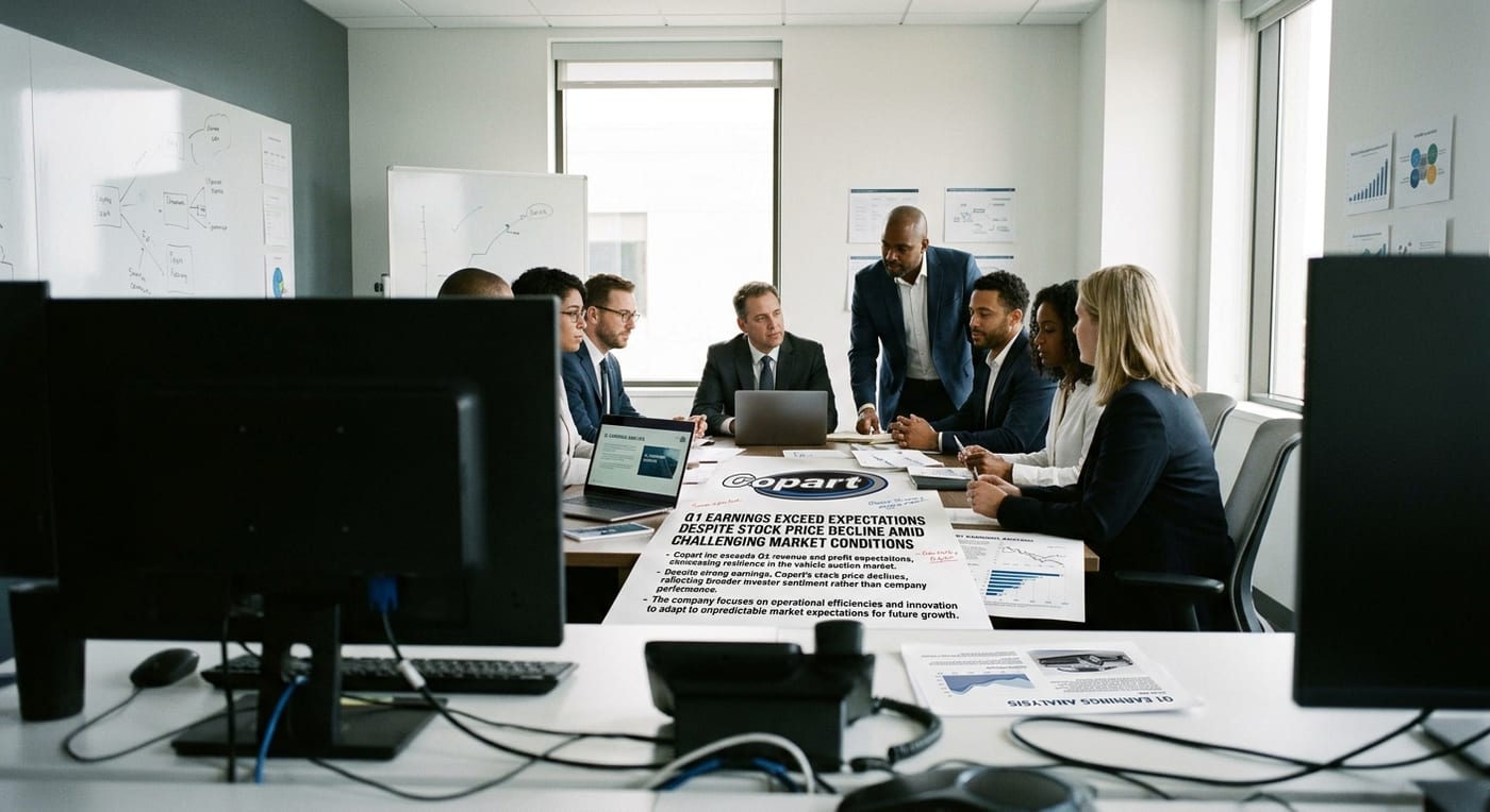 Copart Q1 Earnings Exceed Expectations Despite Stock Price Decline Amid Challenging Market Conditions