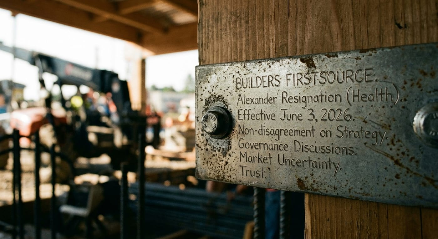 Builders Firstsource Board Member Resignation Sparks Governance Discussions Amid Market Uncertainty