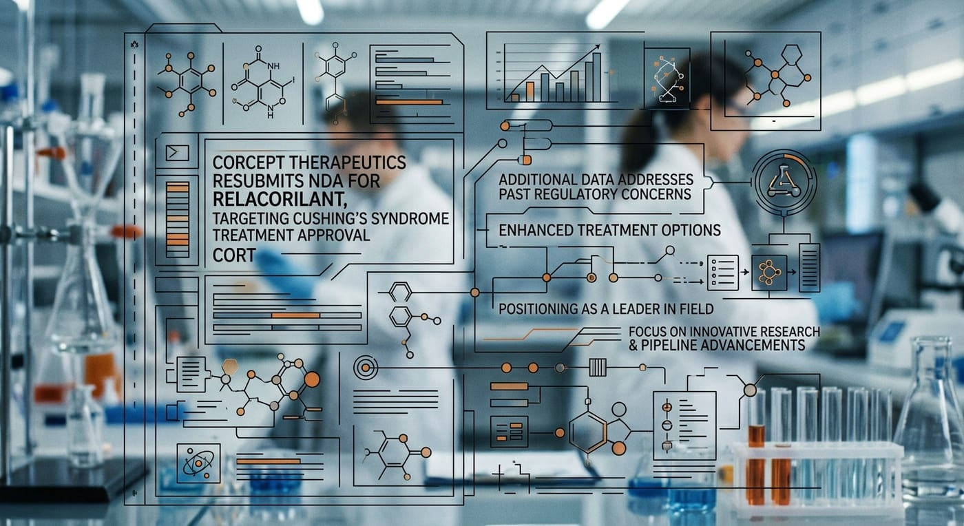 Corcept Therapeutics Resubmits NDA for Relacorilant, Targeting Cushing’s Syndrome Treatment Approval.