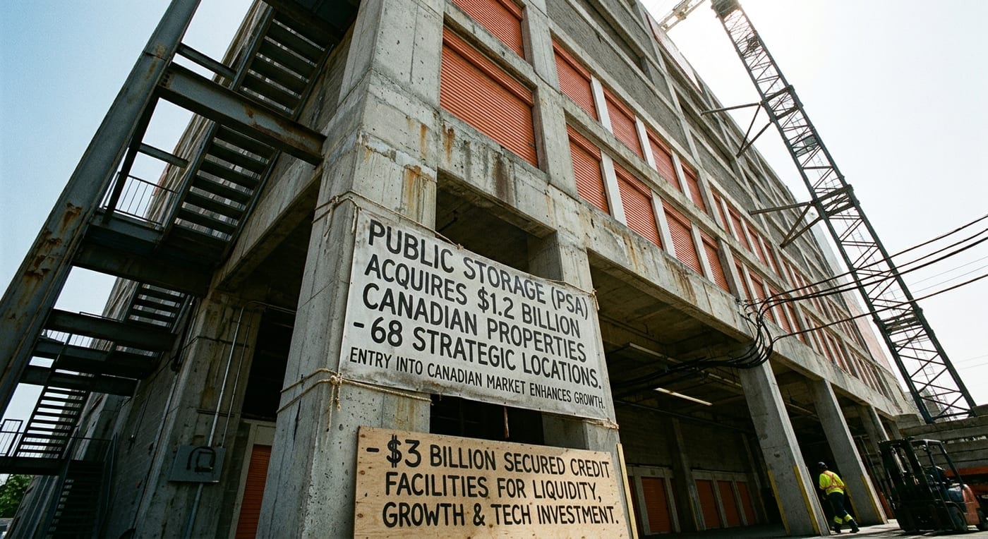 Public Storage (PSA) Acquires $1.2 Billion Canadian Self-Storage Properties to Enhance Growth