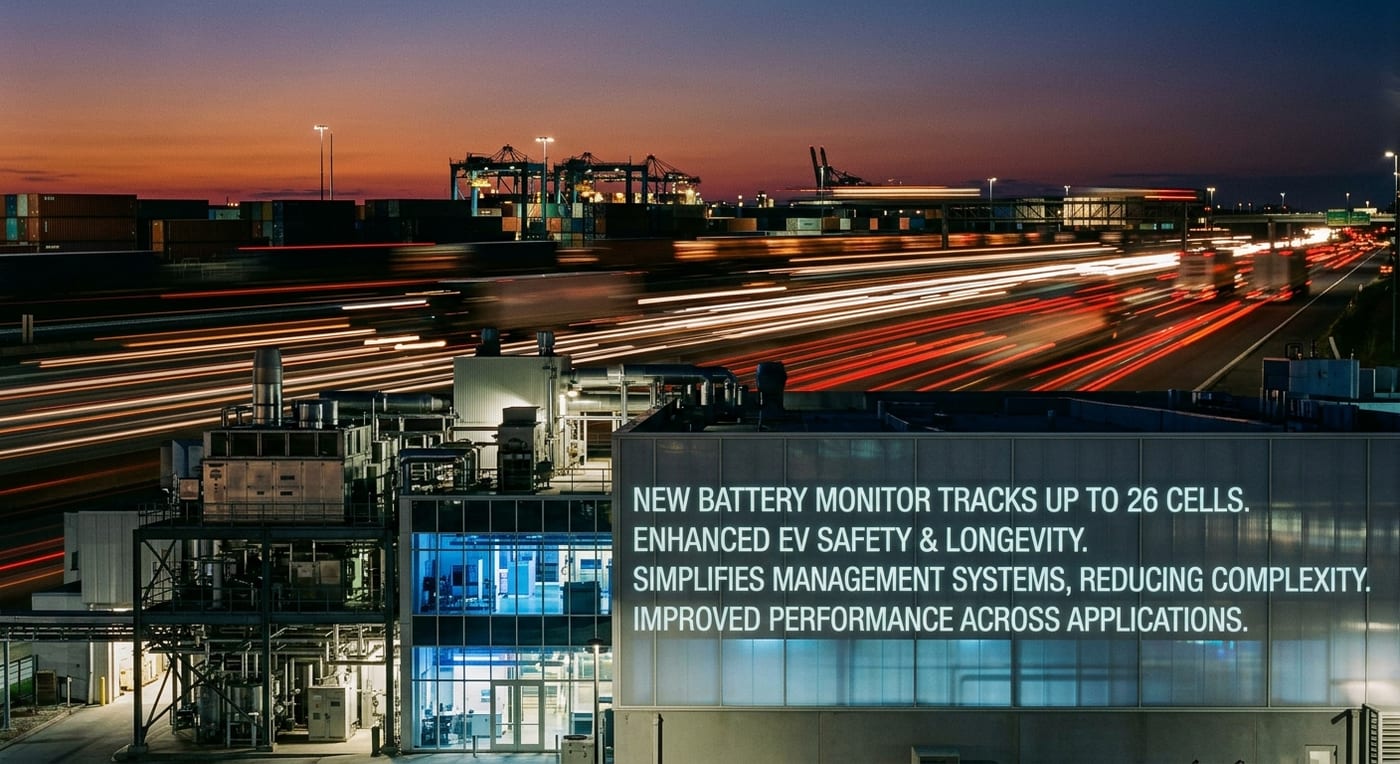 Texas Instruments Launches Innovative BQ79826Z-Q1 Battery Monitor for Enhanced EV Safety and Efficiency