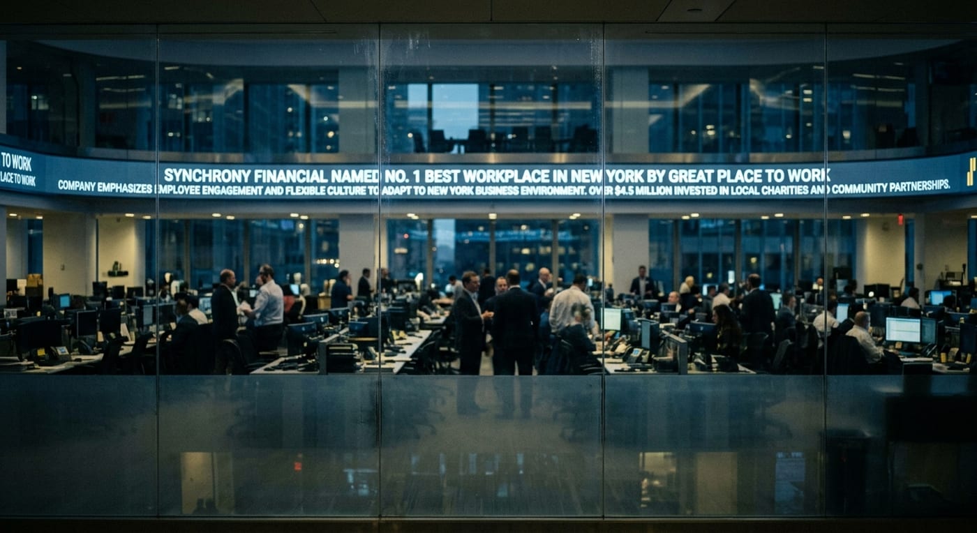 Synchrony Financial Named No. 1 Best Workplace in New York by Great Place To Work