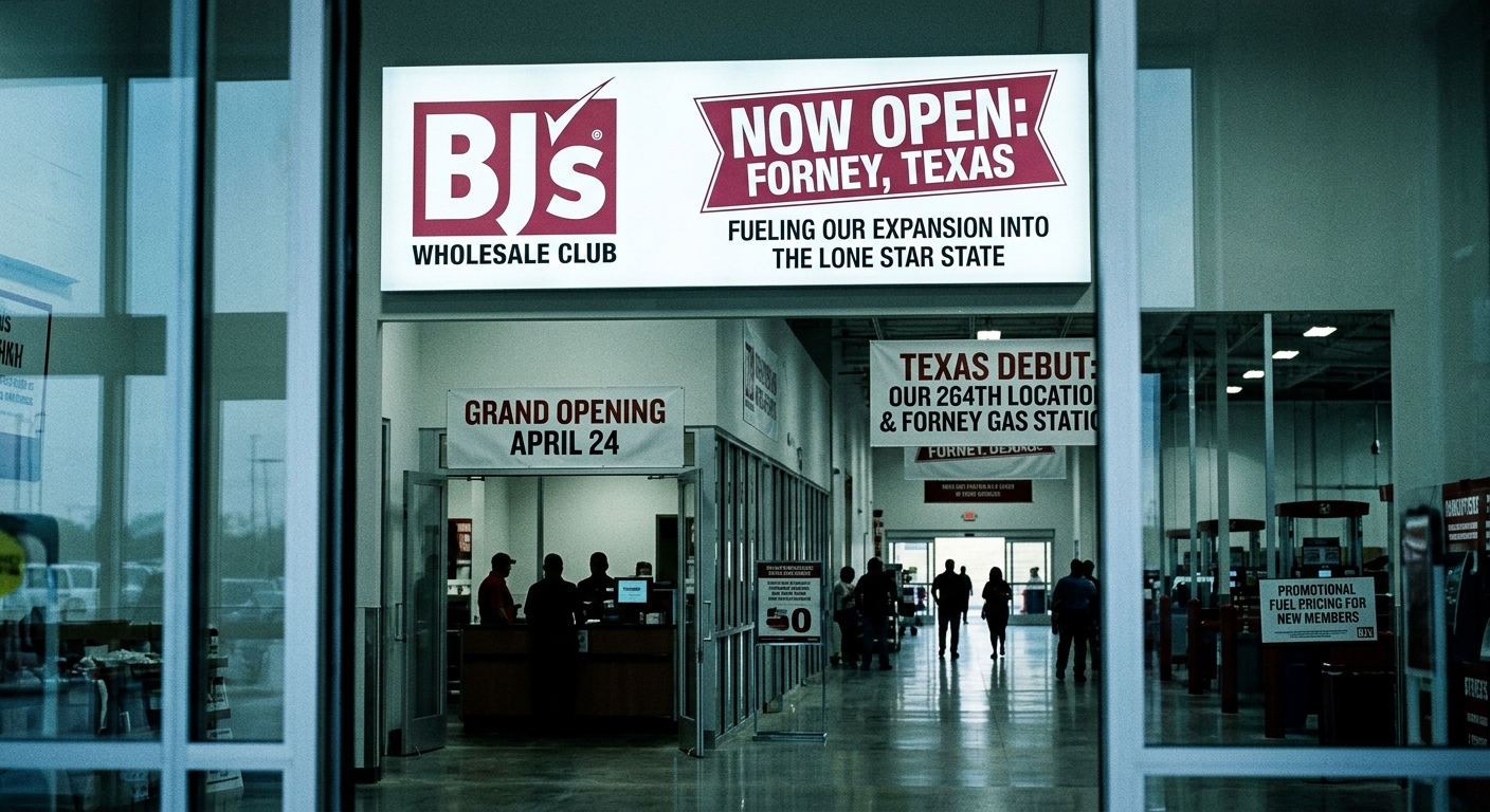 BJ's Wholesale Club Expands into Texas with Forney Gas Station and New Clubs