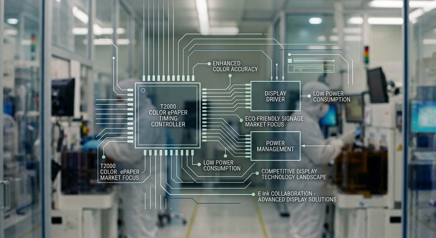 Himax Technologies Advances ePaper Technology with E Ink Collaboration and T2000 Controller Integration