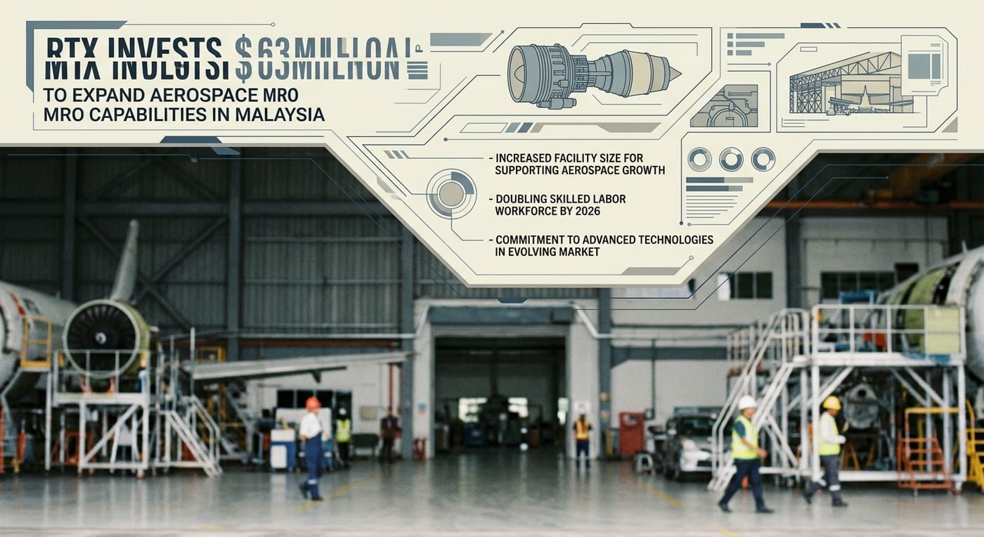 RTX Invests $63 Million to Expand Aerospace MRO Capabilities in Malaysia