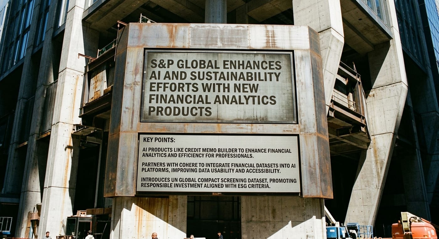 S&P Global Enhances AI and Sustainability Efforts with New Financial Analytics Products