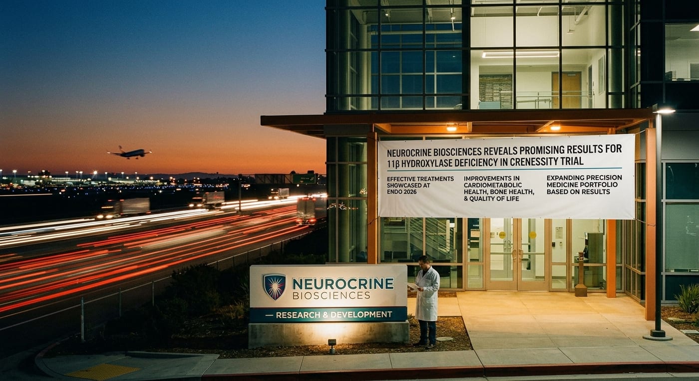 Neurocrine Biosciences Reveals Promising Results for 11β Hydroxylase Deficiency in CRENESSITY Trial