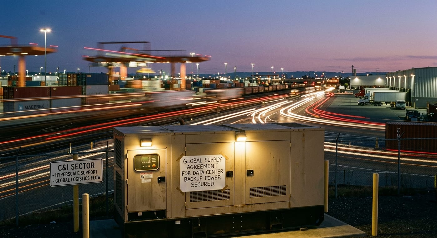 Generac Holdings Secures Global Supply Agreement for Backup Generators in Data Center Sector