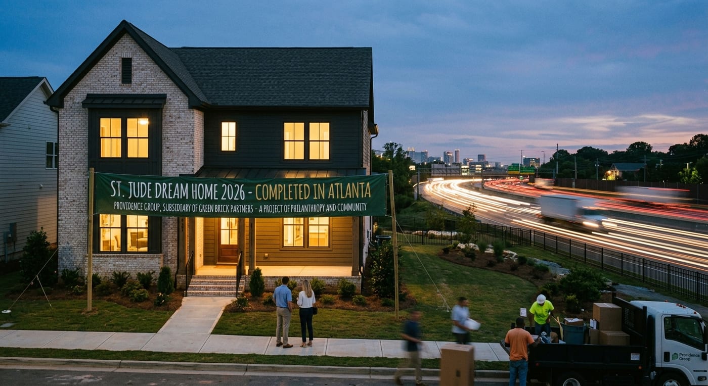 Green Brick Partners Completes St. Jude Dream Home for 2026 in Atlanta