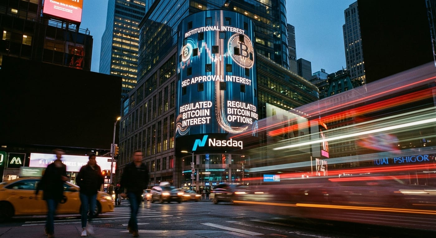 Nasdaq 144A Secures SEC Approval for Regulated Bitcoin Index Options, Boosting Institutional Interest