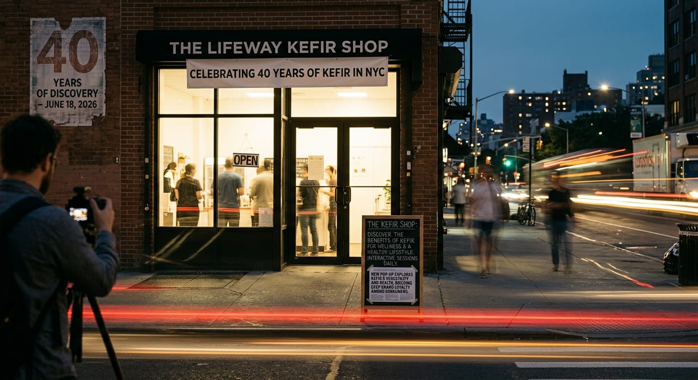 Lifeway Foods Launches Immersive Kefir Shop for 40th Anniversary Celebration in NYC