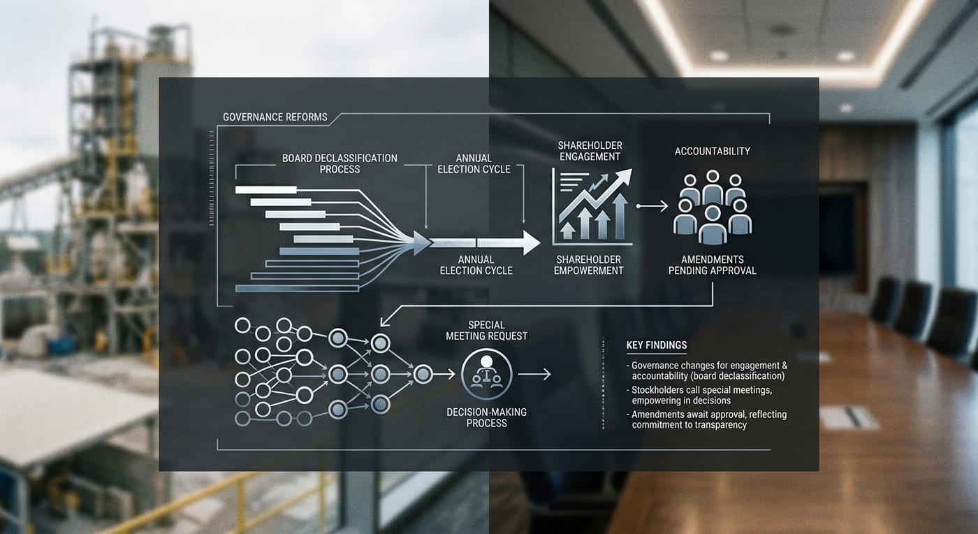 Eagle Materials Proposes Governance Reforms to Boost Shareholder Engagement and Accountability