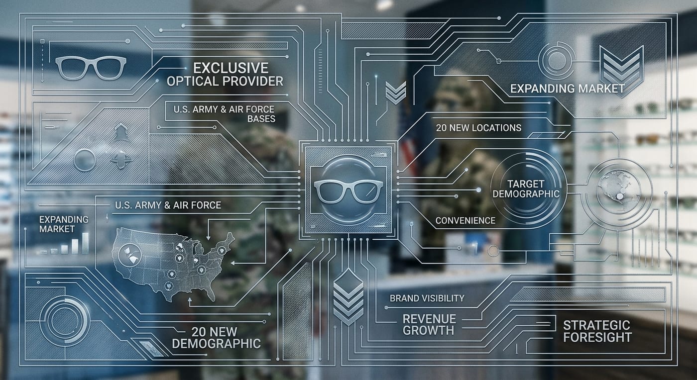 National Vision Holdings (EYE) Expands Into Military Market, Enhancing Brand Presence and Revenue Growth.