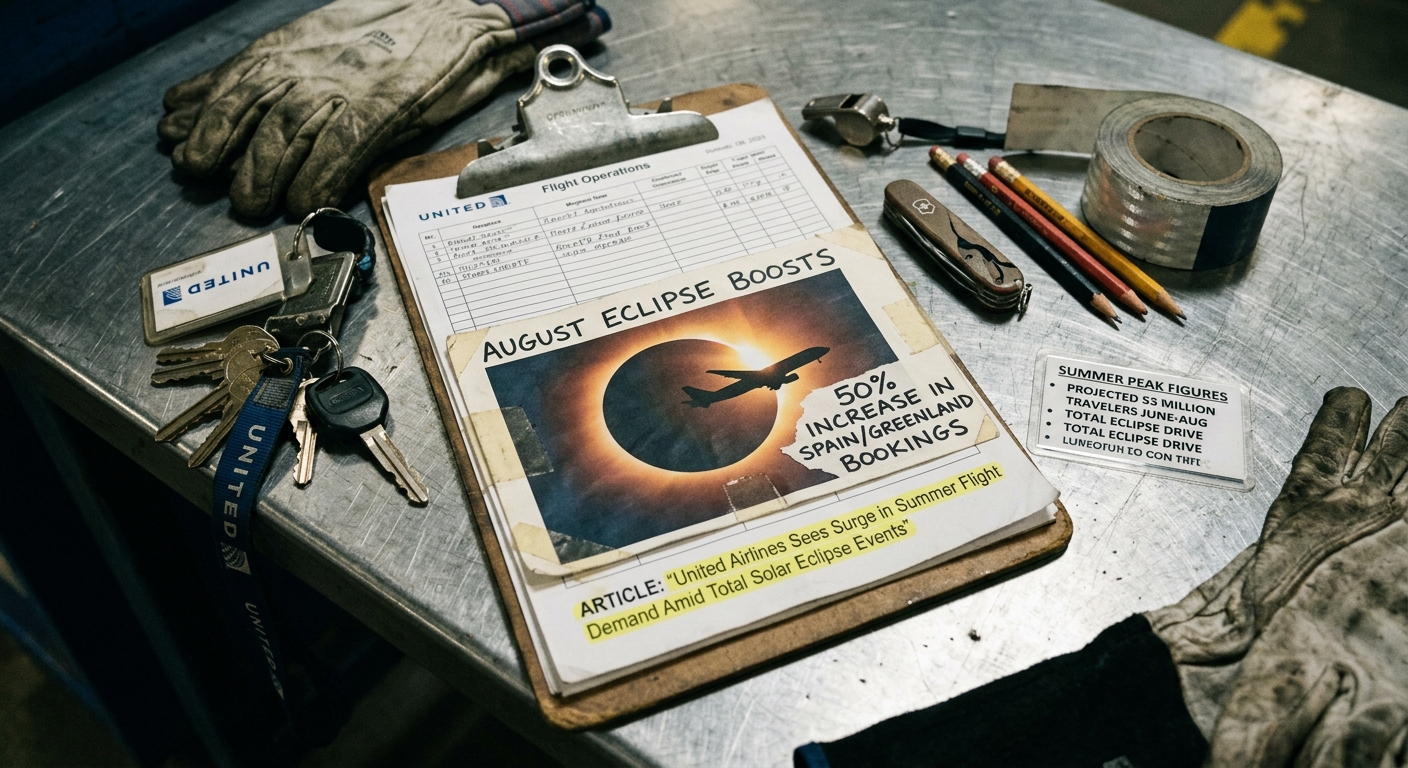 United Airlines Sees Surge in Summer Flight Demand Amid Total Solar Eclipse Events