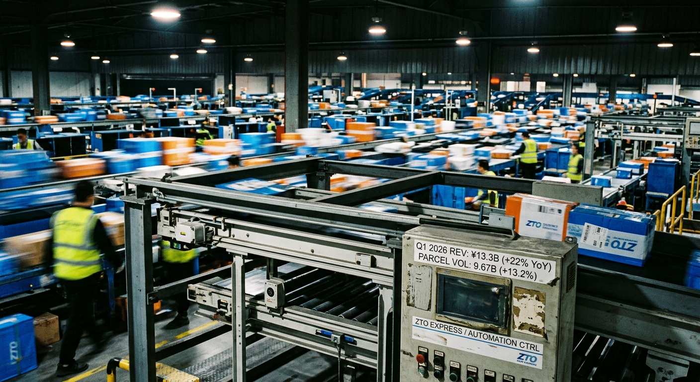 ZTO Express Reports 22% Revenue Growth in Q1 2026, Focuses on Sustainable Development.