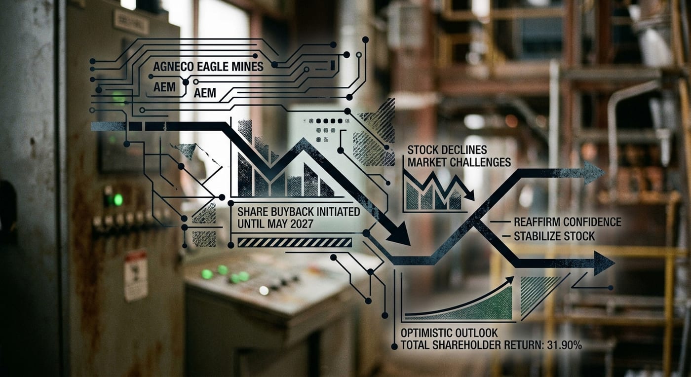 Agnico Eagle Mines Launches Share Buyback Program Amidst Recent Stock Declines and Market Challenges
