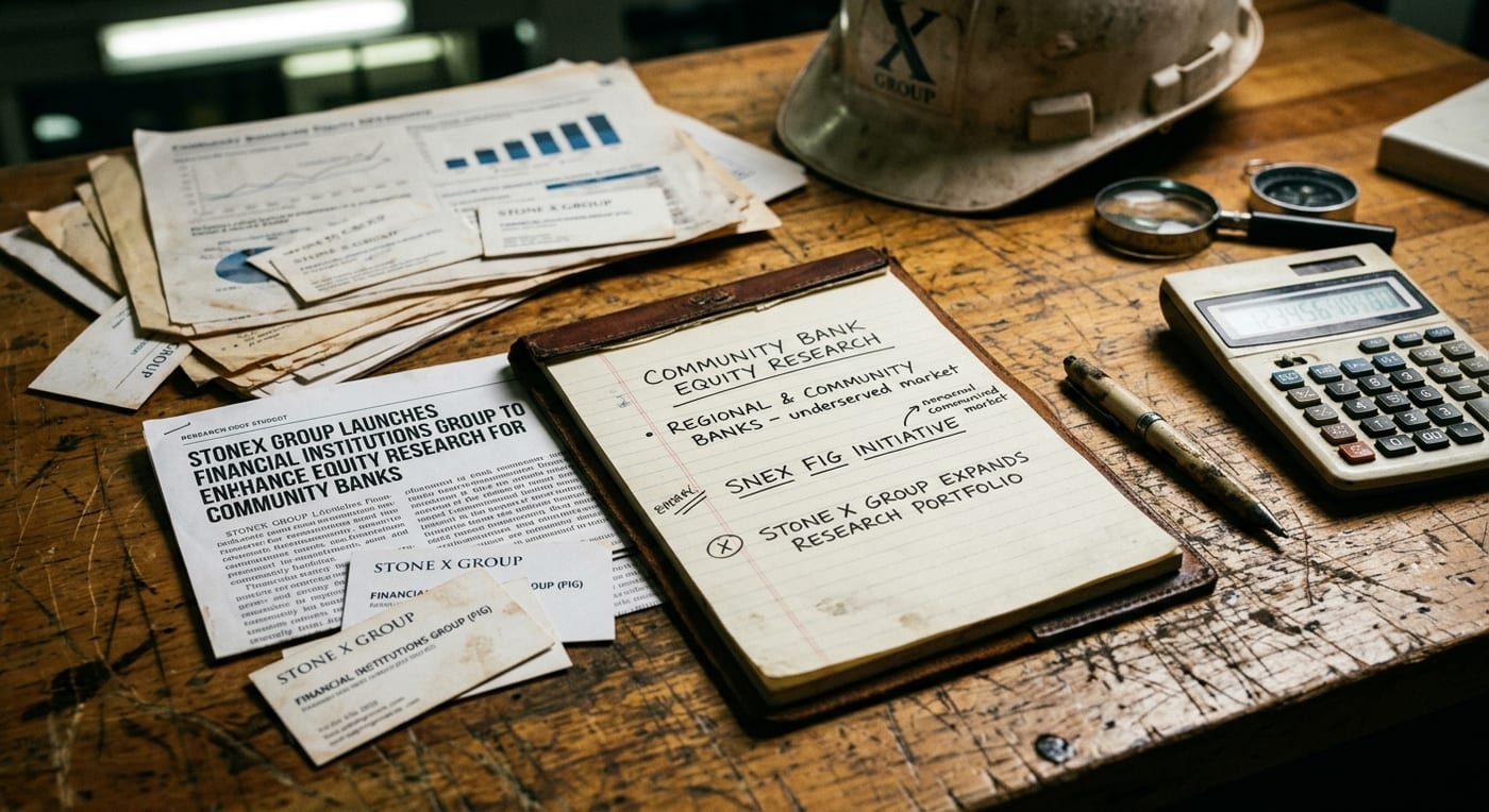 StoneX Group Launches Financial Institutions Group to Enhance Equity Research for Community Banks