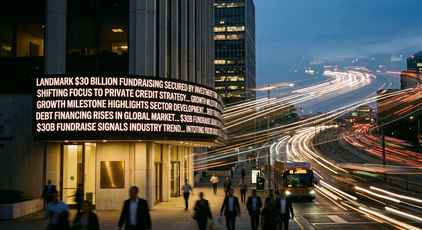 Ares Management Secures $30 Billion in Landmark Fundraising, Shifting Focus to Private Credit Investments.