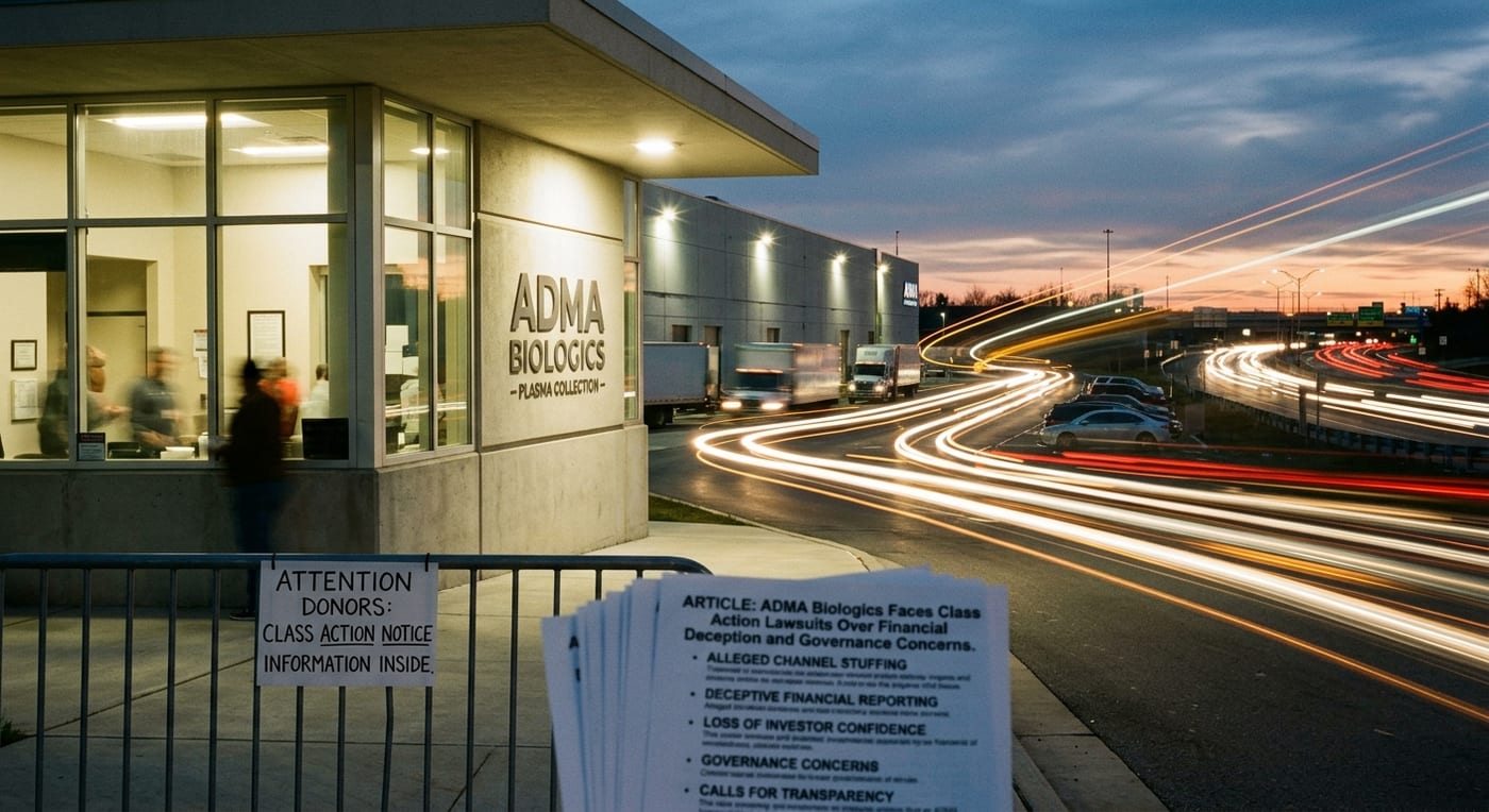 ADMA Biologics Faces Class Action Lawsuits Over Financial Deception and Governance Concerns