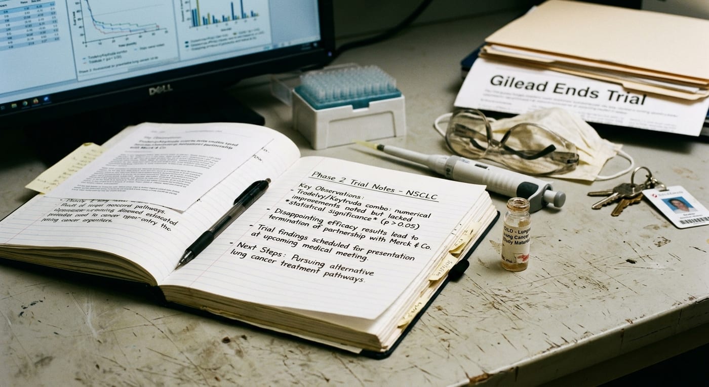 Gilead Sciences Ends Lung Cancer Trial with Merck Amidst Disappointing Efficacy Results