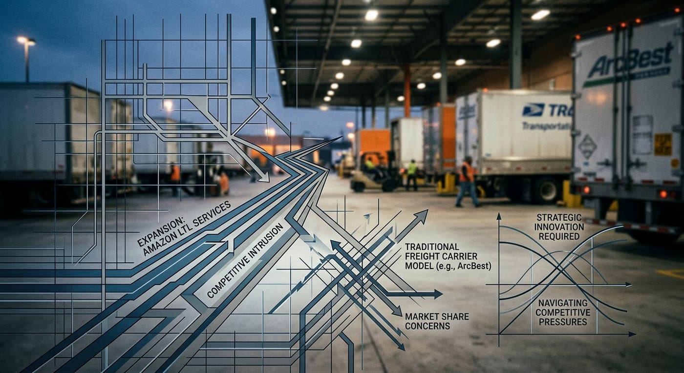 Amazon's LTL Shipping Expansion Challenges Established Freight Carriers Like ArcBest.