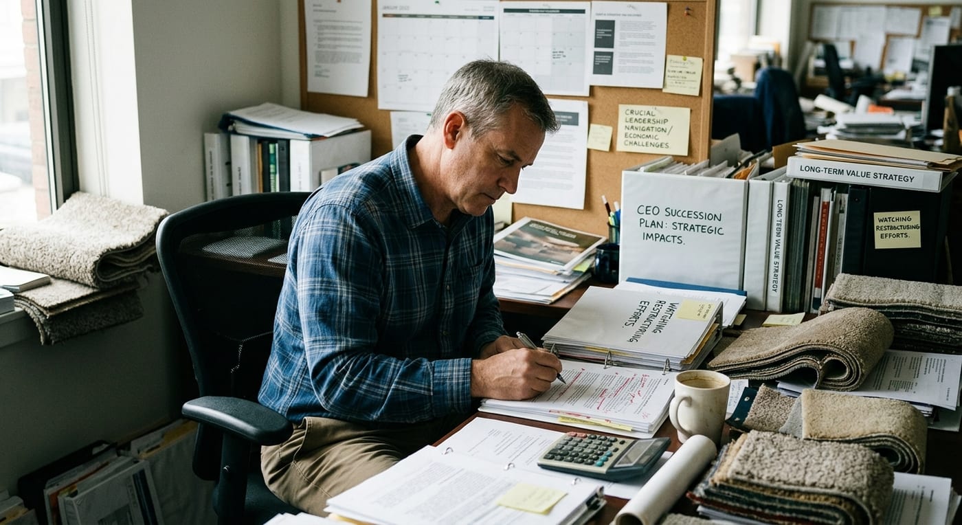 Leadership Transition at Mohawk Industries: Impacts on Strategy and Financial Performance