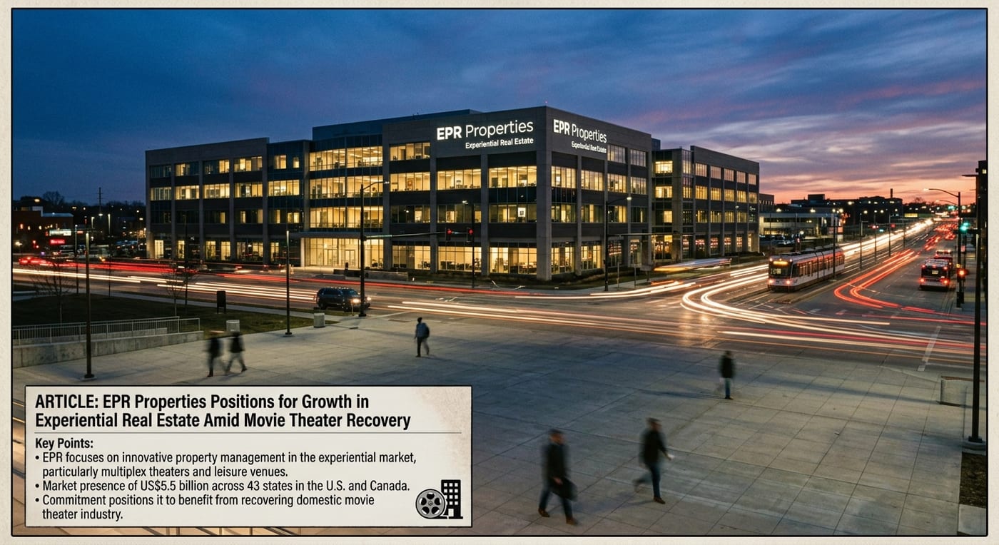 EPR Properties Positions for Growth in Experiential Real Estate Amid Movie Theater Recovery.