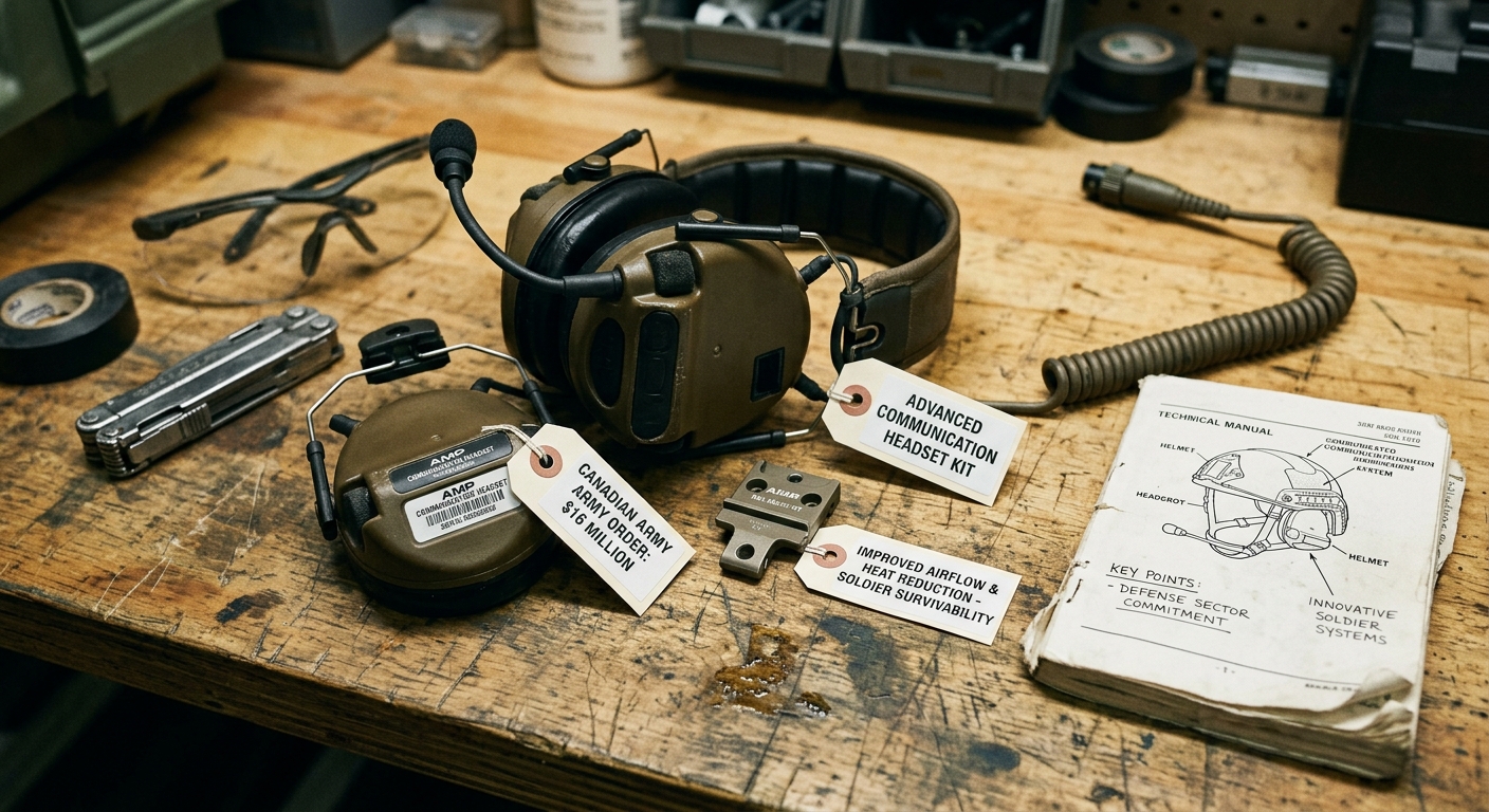 Gentex Secures $16 Million Order for AMP Communication Headsets from Canadian Army