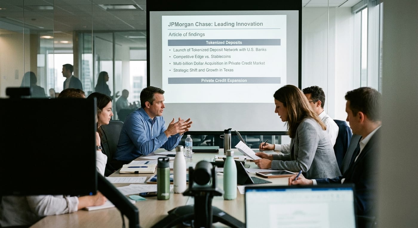 JPMorgan Chase Leads Innovation with Tokenized Deposits and Expansion into Private Credit Market