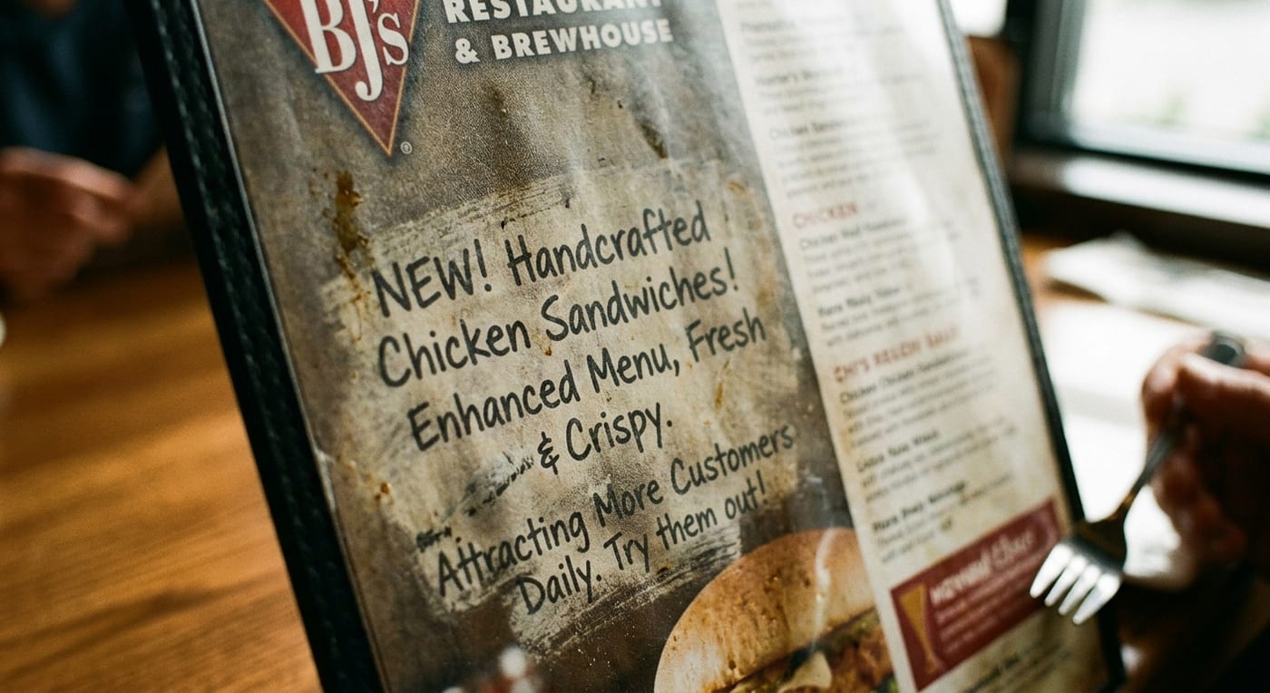 BJ's Restaurant Launches Handcrafted Chicken Sandwiches to Enhance Menu and Attract Customers