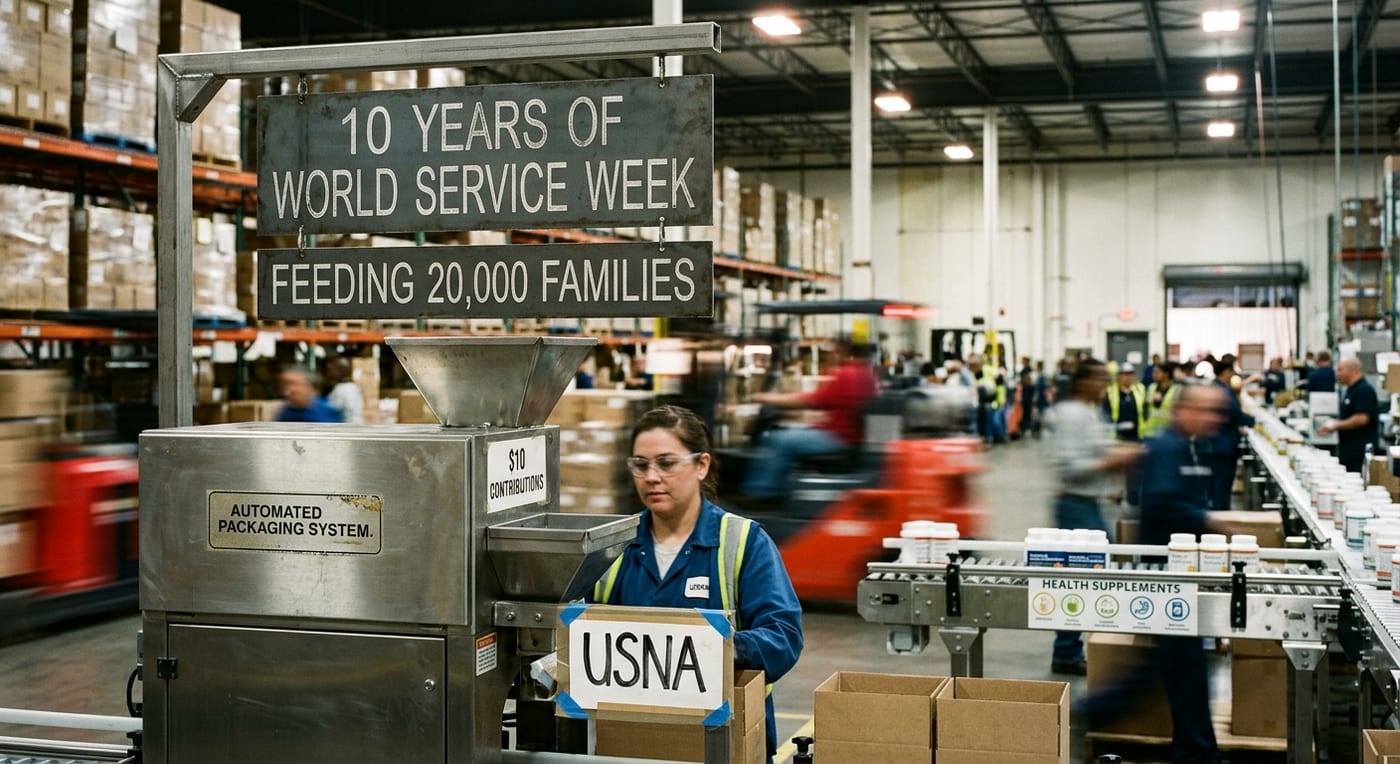 USANA Health Sciences Marks 10th Anniversary of World Service Week Supporting Families in Need
