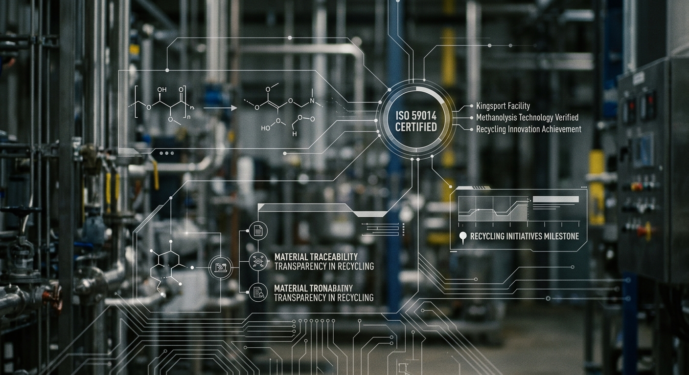 Eastman Chemical's Tennessee Facility Achieves ISO 59014 Certification for Recycling Innovation