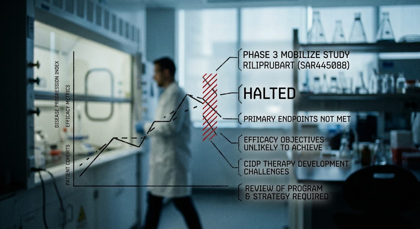 Sanofi Halts Phase 3 MOBILIZE Study, Highlights Challenges in CIDP Therapy Development
