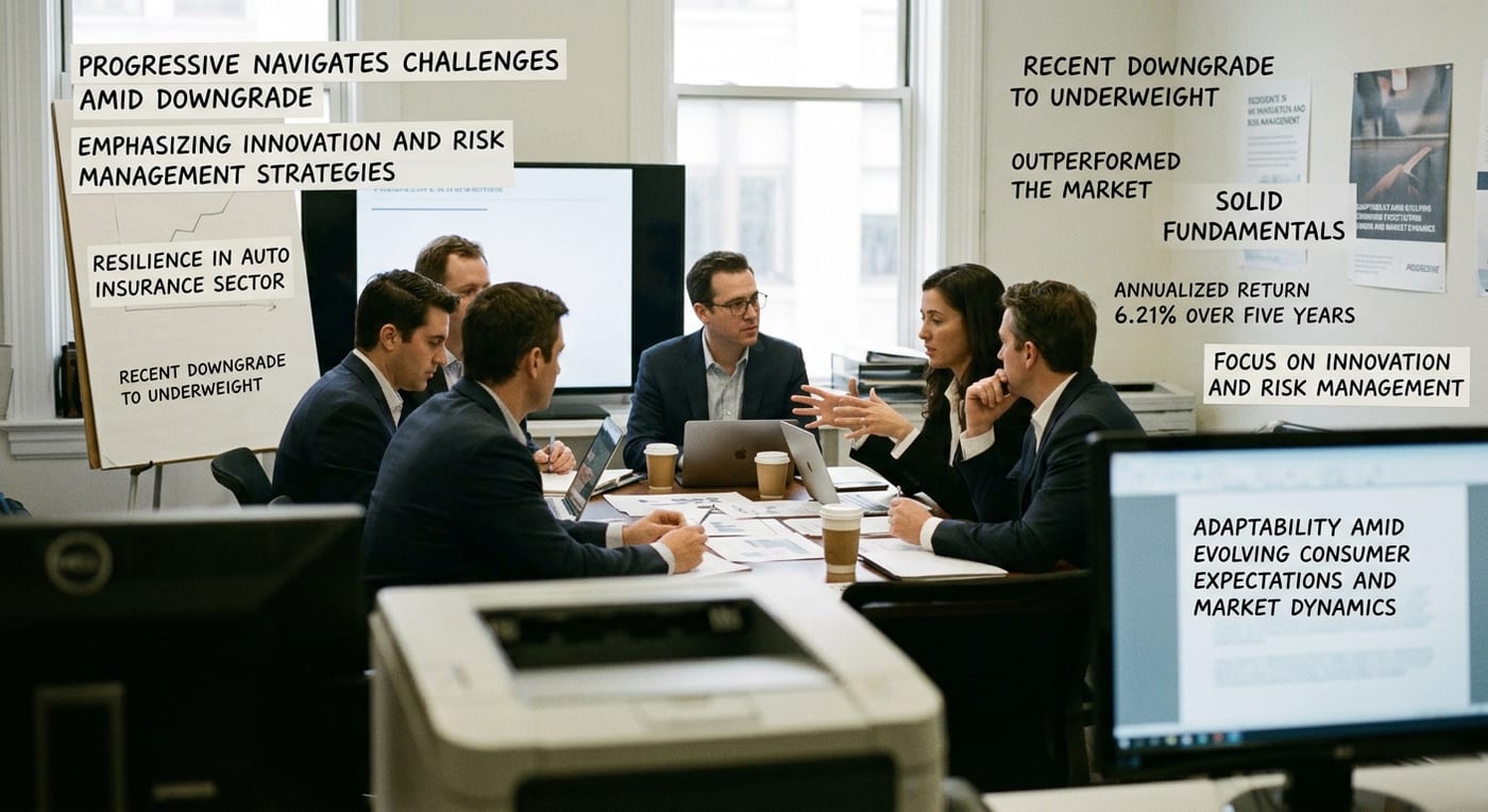 Progressive Navigates Challenges Amid Downgrade, Emphasizing Innovation and Risk Management Strategies