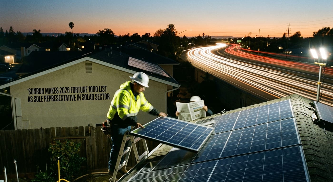 Sunrun Makes 2026 Fortune 1000 List as Sole Representative in Solar Sector