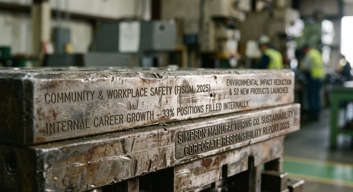 Simpson Manufacturing Co. Highlights Commitment to Sustainability and Corporate Responsibility in 2025 Report