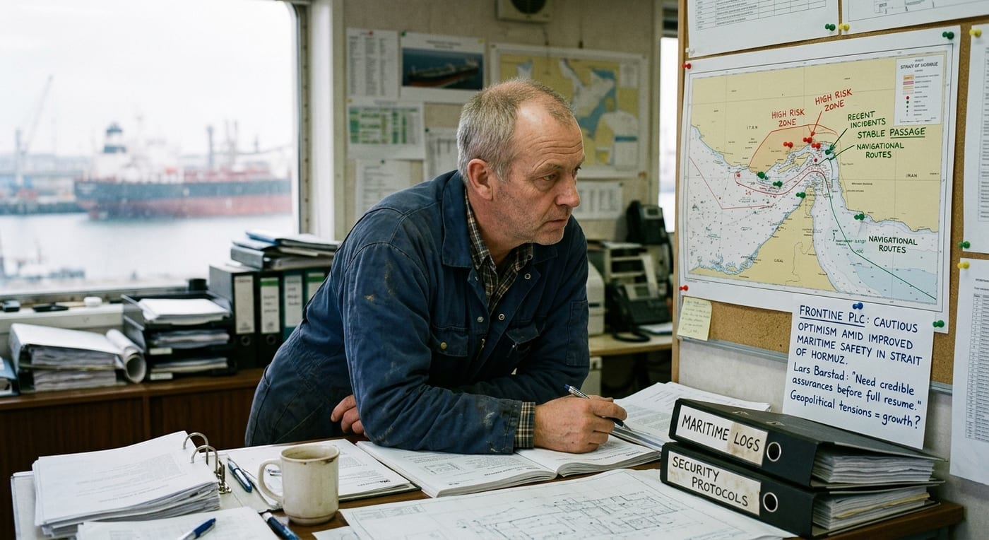 Frontline Plc Sees Cautious Optimism Amid Improved Maritime Safety in Strait of Hormuz