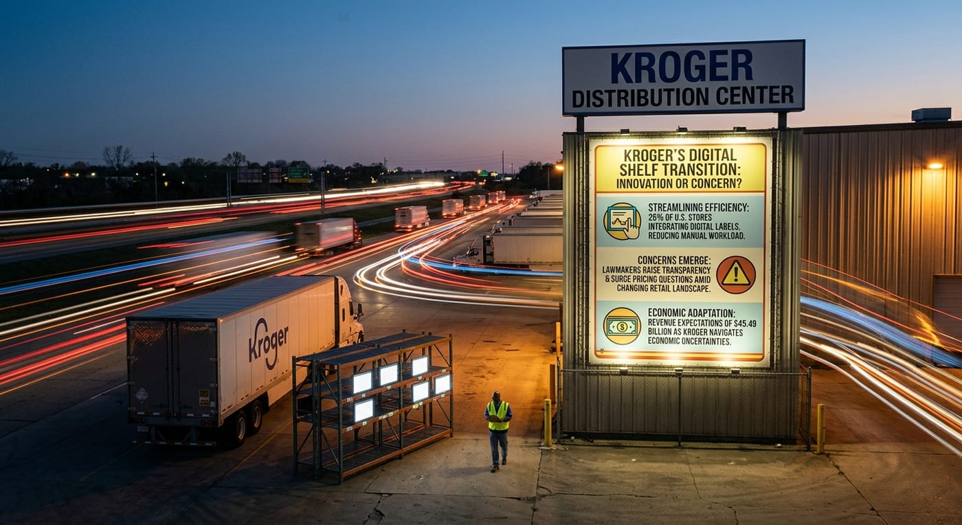 Kroger Innovates with Digital Shelf Labels Amid Concerns Over Pricing Transparency and Competition