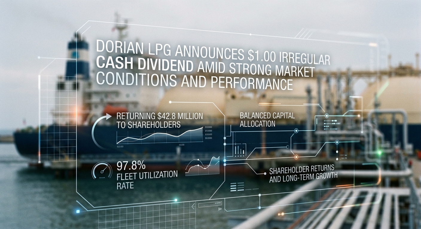 Dorian LPG Announces $1.00 Irregular Cash Dividend Amid Strong Market Conditions and Performance