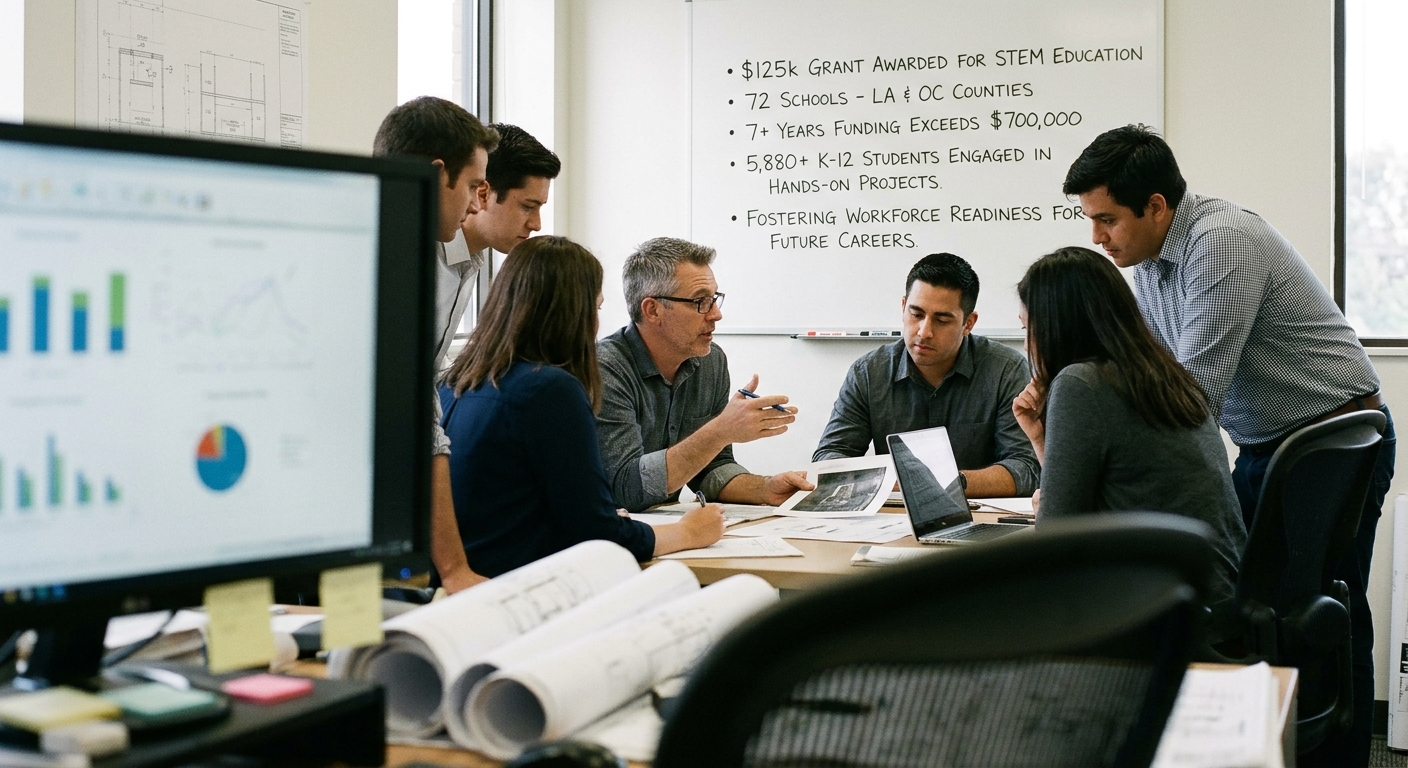 Boeing invests $125,000 in STEM education to enhance workforce readiness for future careers.