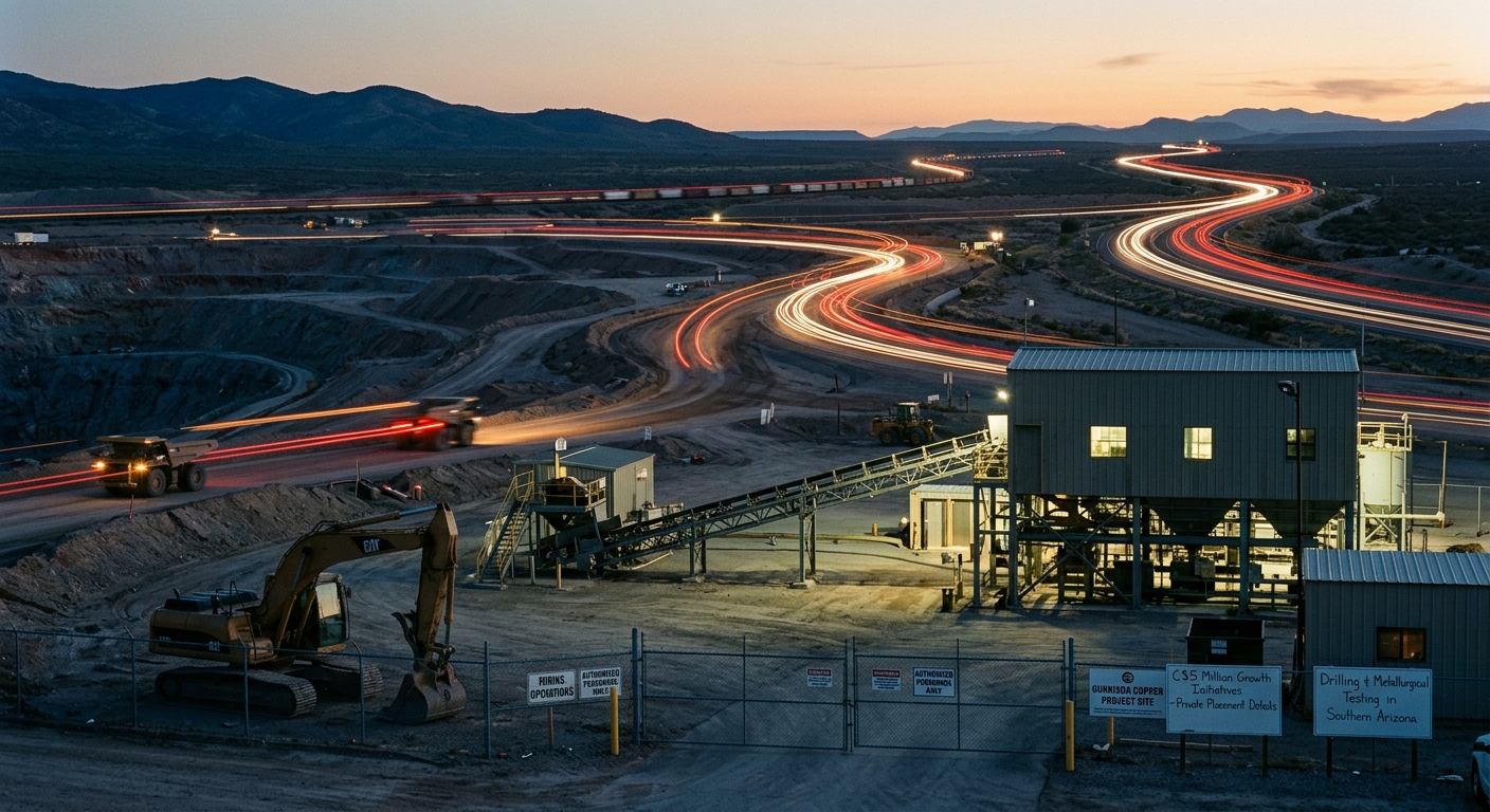 Gunnison Copper Corp. Seeks C$5 Million for Growth Initiatives in Arizona Copper Projects