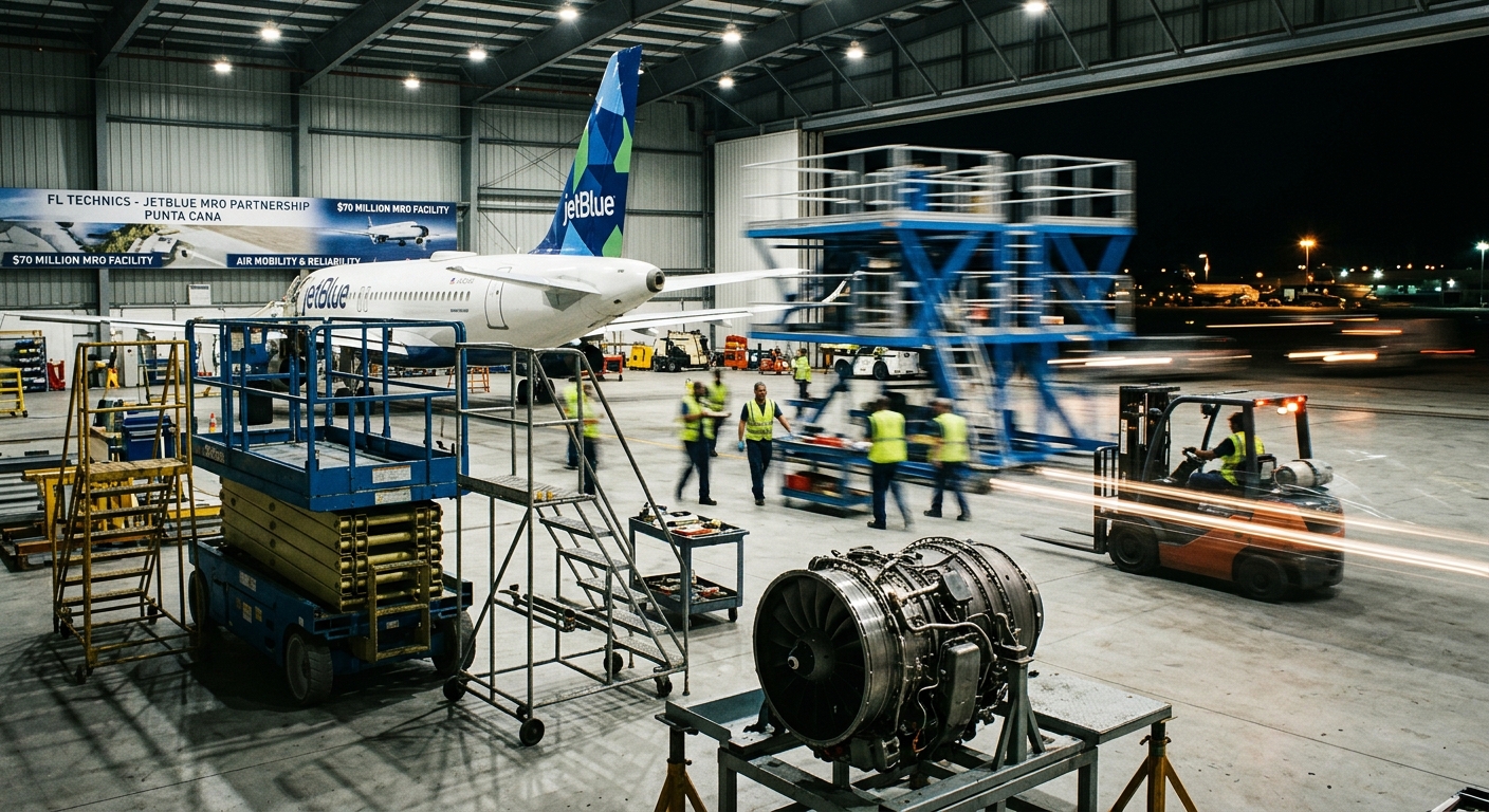 JetBlue Partners with FL Technics to Open $70 Million MRO Facility in Punta Cana