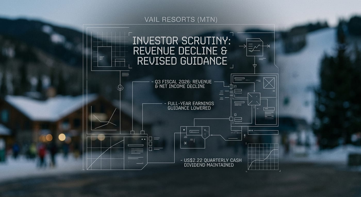 Vail Resorts Faces Investor Scrutiny Amid Revenue Decline and Revised Earnings Guidance