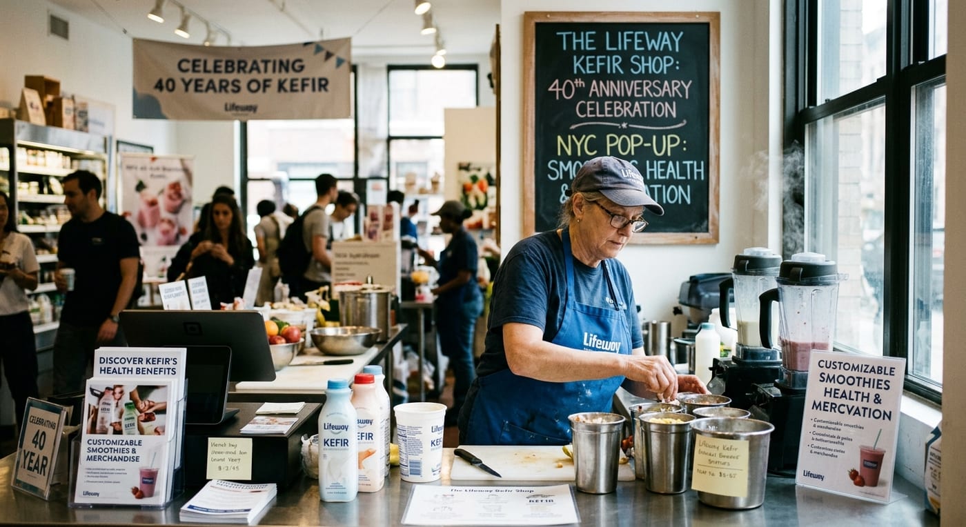 Lifeway Foods Launches The Lifeway Kefir Shop in NYC for 40th Anniversary Celebration