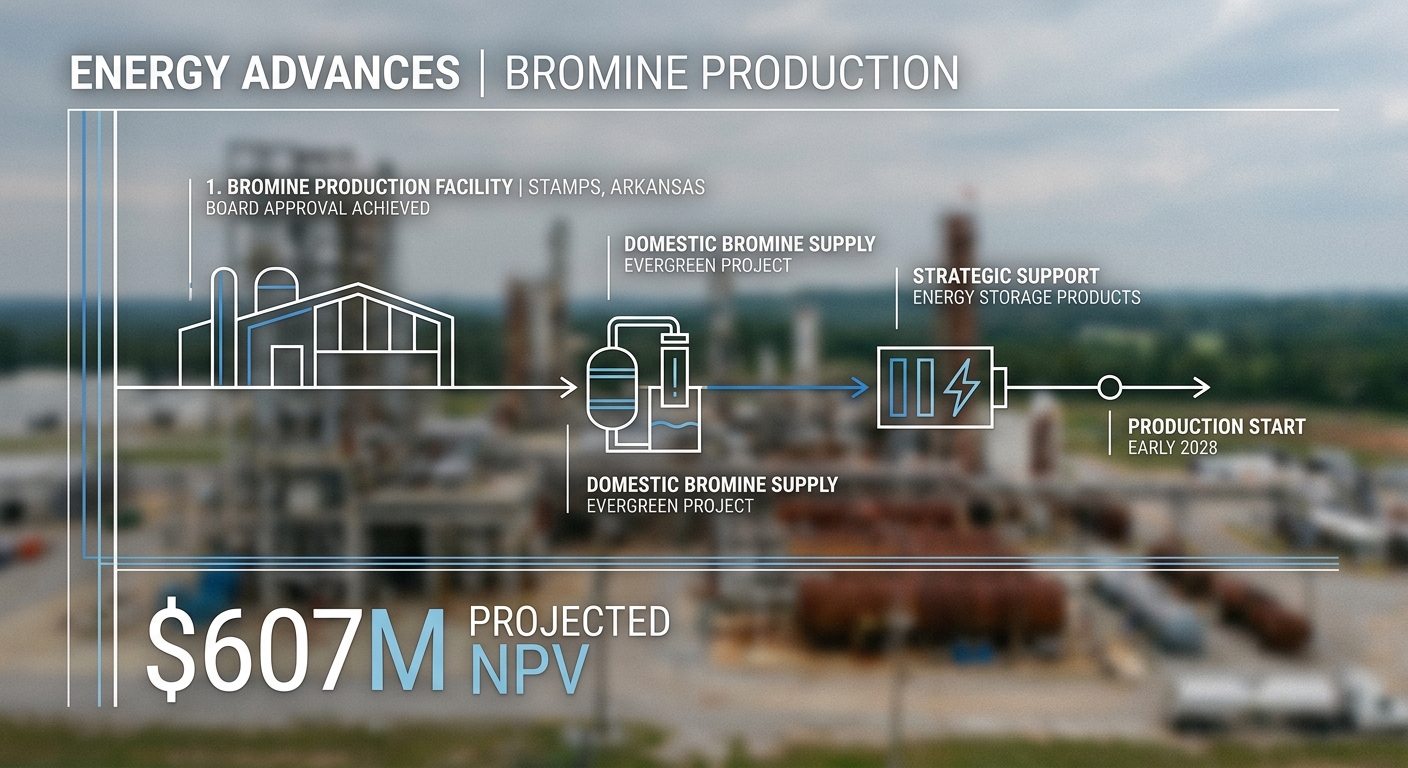 Tetra Technologies Advances Bromine Production with Evergreen Project Approval in Arkansas