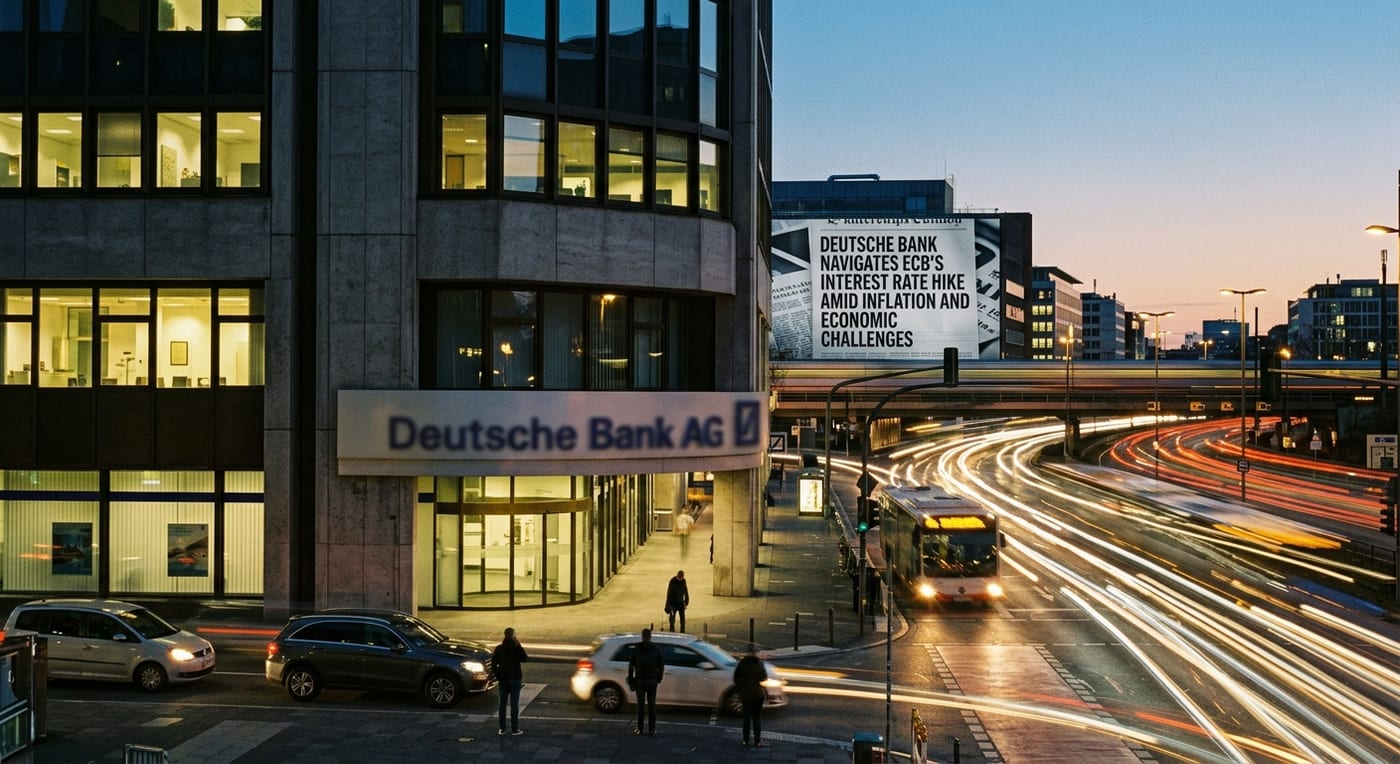 Deutsche Bank Navigates ECB's Interest Rate Hike Amid Inflation and Economic Challenges
