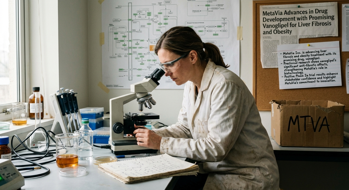 MetaVia Advances in Drug Development with Promising Vanoglipel for Liver Fibrosis and Obesity