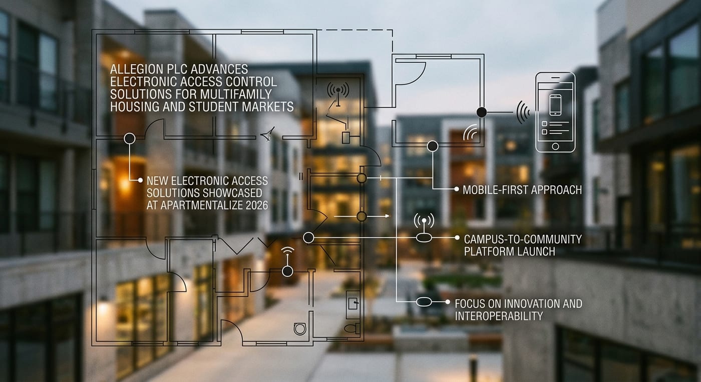 Allegion plc Advances Electronic Access Control Solutions for Multifamily Housing and Student Markets.