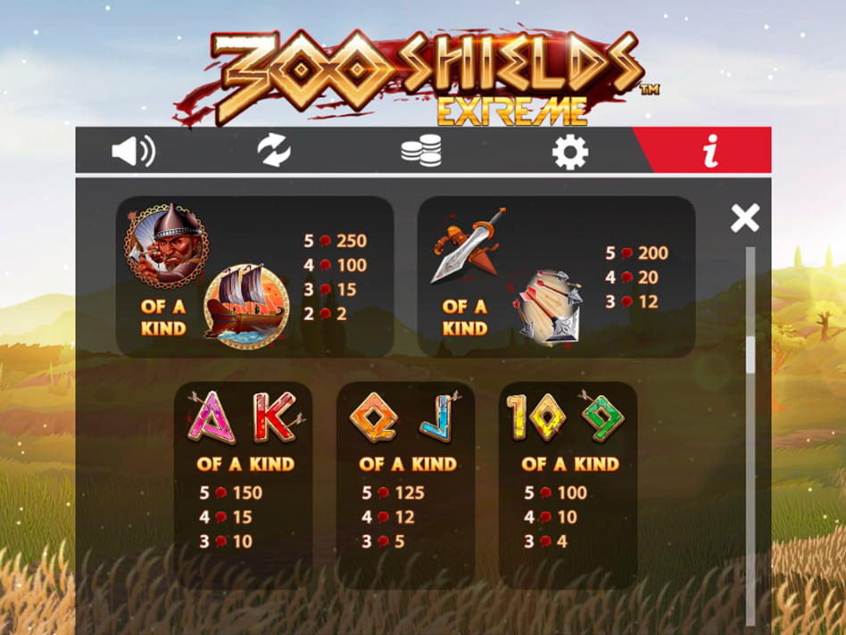 300 Shields Extreme slot game